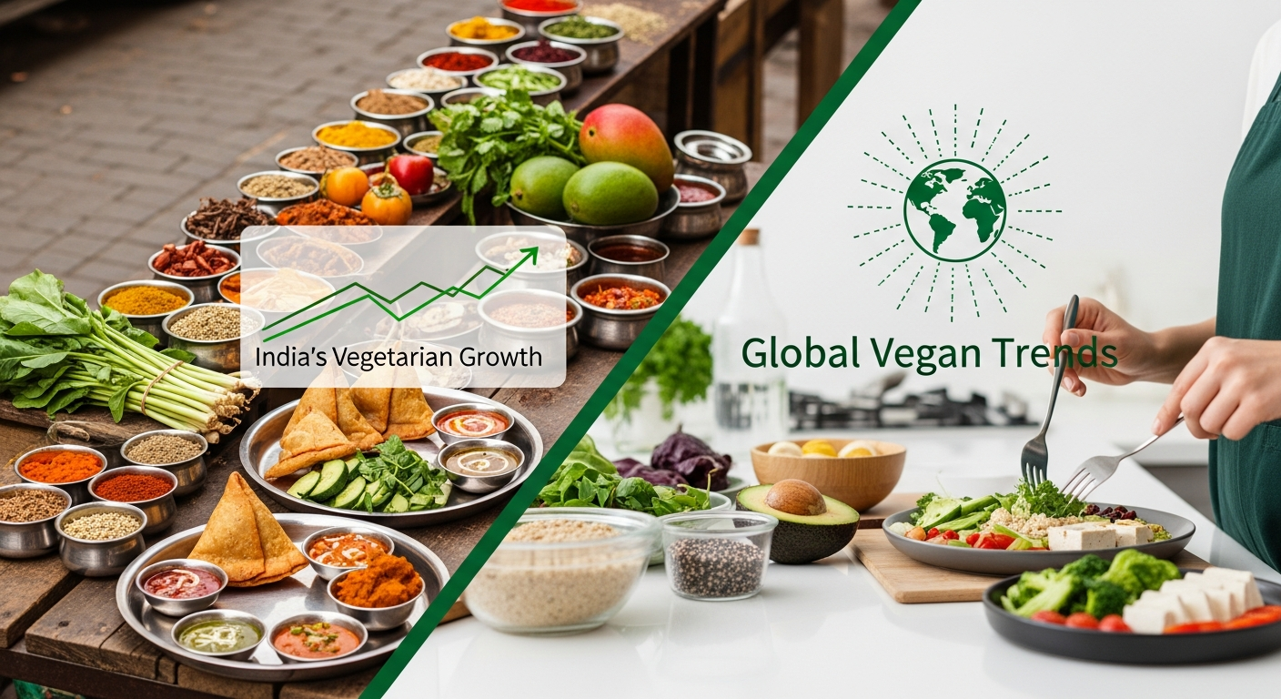Exploring the Rise of Vegetarianism: A Deep Dive into India's Influence and Global Vegan Trends